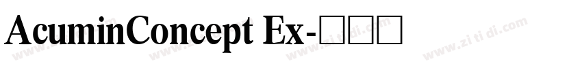 AcuminConcept Ex字体转换